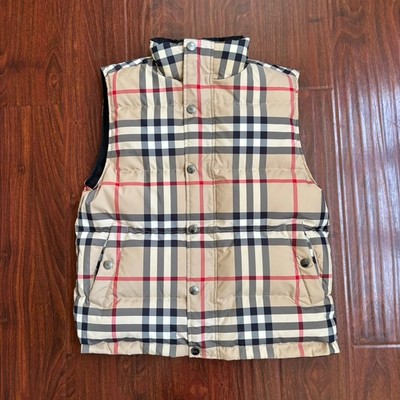 ジャケット・アウター Burberry DOWN Reversible Nova Check Vest s-l400.jpg