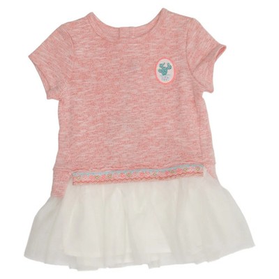 Billieblush, Kleid, Größe: 74, U02122, Pink/Weiß, Baumwolle/Polyester #GnR