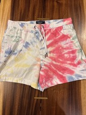 Men's Small Abercrombie And Finch Lined Bathing Suit Men's 5 Inch Tie Dye Size M