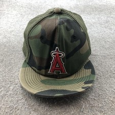 Los Angeles Angels Hat Cap Snap Back Mens One Size Camo MLB Baseball New Era