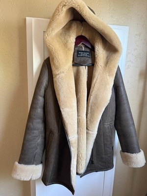 Smart Range London Real Sheepskin  Sherling Coat Boutique England $1200 10 12