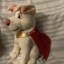 DC Comics League of Superpets Krypto Superdog Superman's Dog Talking Plush 11"