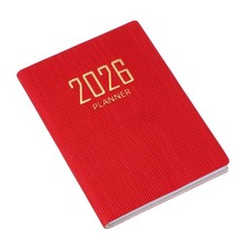 Daily Planner Notebook, 4.2 x 3.1" 2026 to Do List Notebook, Red