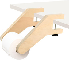 Wooden Paper Roll Holder Stand Art Craft Kraft Paper Dispenser Tool-Free Assembl
