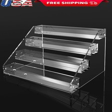 Acrylic Display Stand Multi-layer Clear Organizer Riser Shelf Perfume Cosmetics