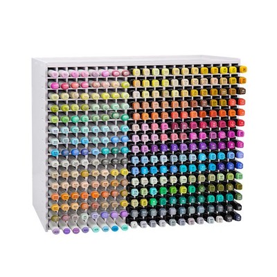Marker Storage Rack 300 Markers Watercolor Brushes Pens Organizer Holder Pencils