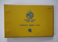 MGA Twin Cam Factory Service Parts List – Publication No AKD1296
