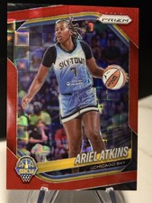 2025 Panini Prizm WNBA #13 ARIEL ATKINS /199 Red Pandora SP Chicago Sky