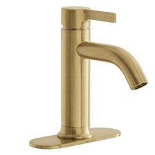 Glacier Bay Ryden Single Hole Single-Handle Bathroom Faucet in Brushed Gold NEW