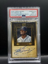2025 Topps Gilded Ken Griffey Jr Gold Frame HOF Onyx Auto /10 PSA 9/10 Auto