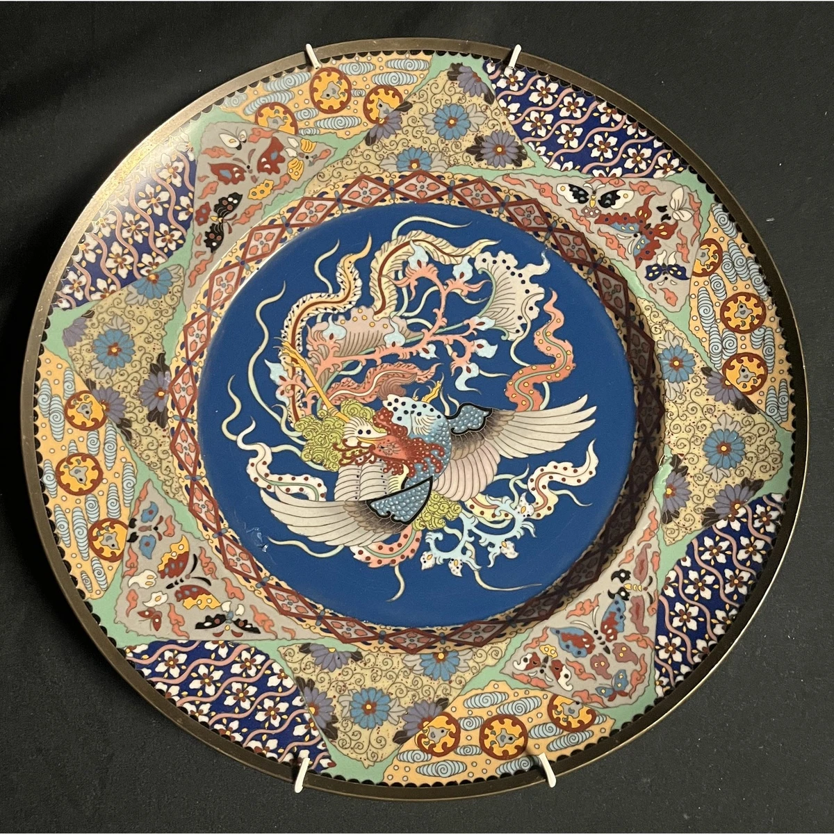 景泰蓝古董日本盘子| eBay