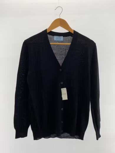 PRADA V-neck hoodie/ size 40/ wool/ black/ DNA525 S111 1CM2