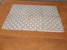 Antiche Riggiole Mattonelle in ceramica Maiolica composizione 6 pz. Cm. 57 x38