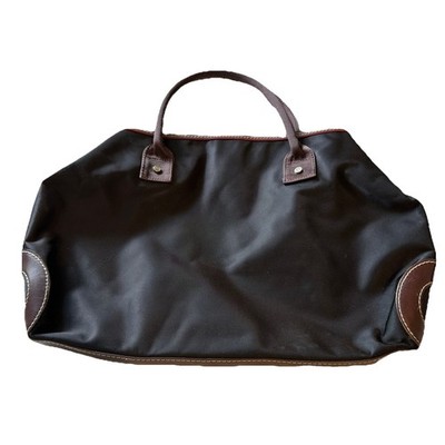 Lancel Black Canvas & Leather Tote 