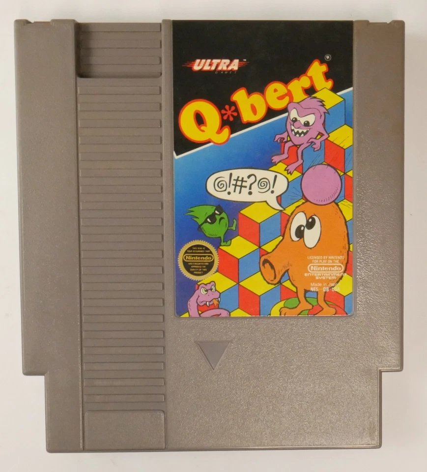 Qbert Q Bert Nintendo, 1985 - NES CIB Complete Great Condition - TESTED - Image 2 of 4