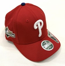 Youth New Era Red Philadelphia Phillies 2025 MLB Postseason Patch 9SEVENTY