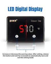 Waterproof Digital Exhaust Gas Temp Egt Temperature Gauge With 18 Npt Sensor Rd