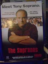 SOPRANOS HBO James Gandolfini CRIME MAFIA LOT ORIGINAL VINTAGE movie poster