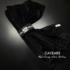 2pcs Jp Jdm Junction Cayears Pleuche Black Car Curtains Window Shade Valance 60s