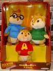 Vintage Alvin And The Chipmunks The Squeakquel Plush 3 Pack ©2009 Jakks Pacific