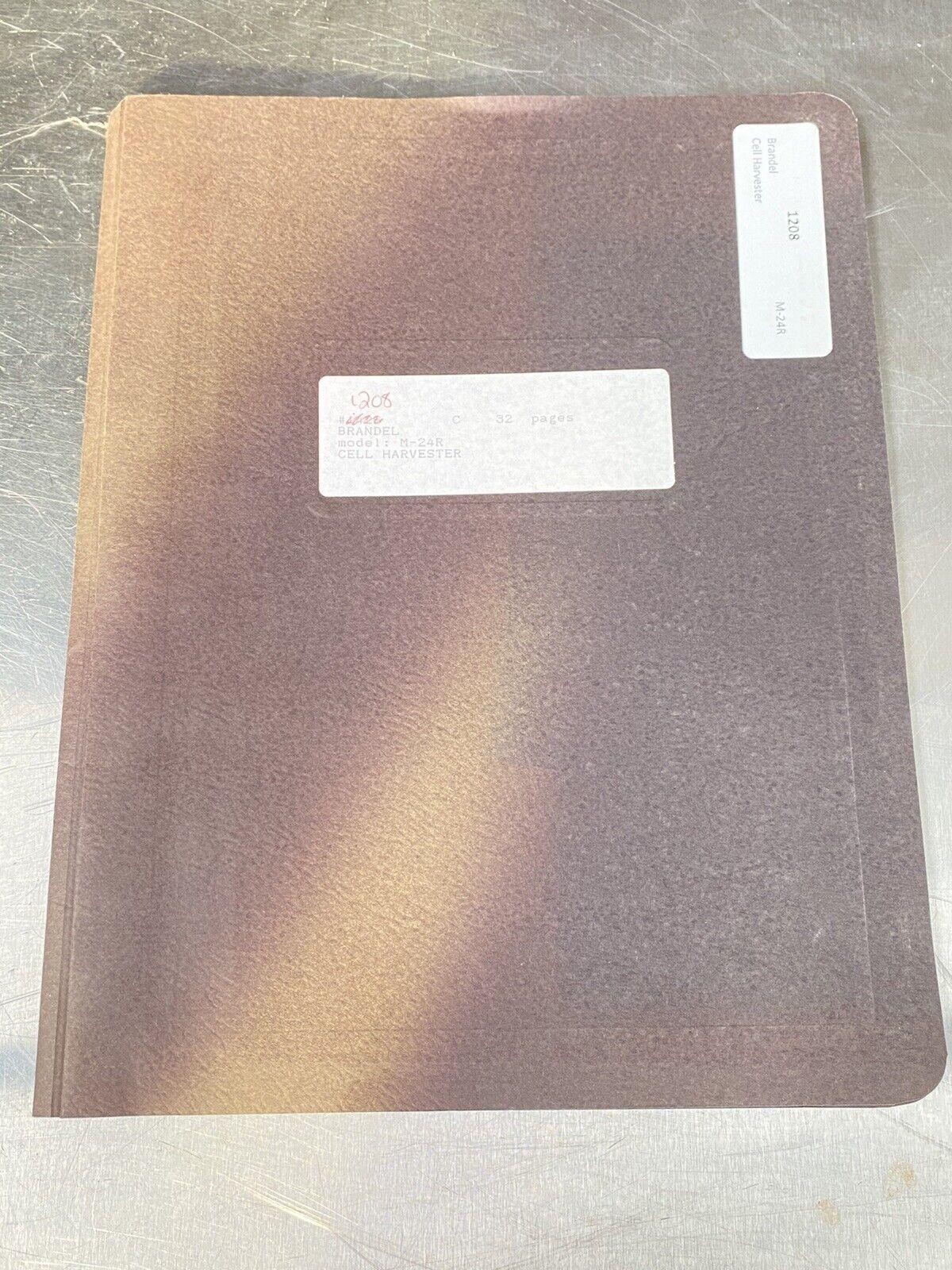 Brandel Cell Harvester M-24R - Users Guide / Instructions Book Manual