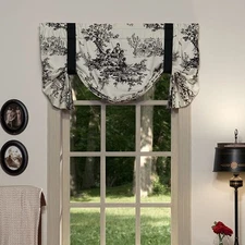 Bouvier Black Tie Up Valance