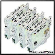 4pk T048120 Black Reman Ink Cartridge for Epson T0481