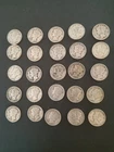 Mercury Dimes 1940 To 1945 Lot Of 25
