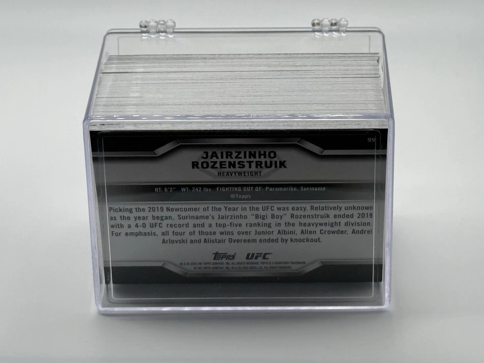 2020 Topps UFC Knockout Complete Base Set 1-99 - WEILI ZHANG Rookie, MCGREGOR - Image 3 of 4