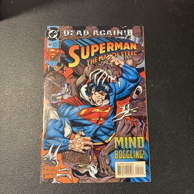 DC Comics Superman Man of Steel #40 Dead Again! Mind Boggling 1995
