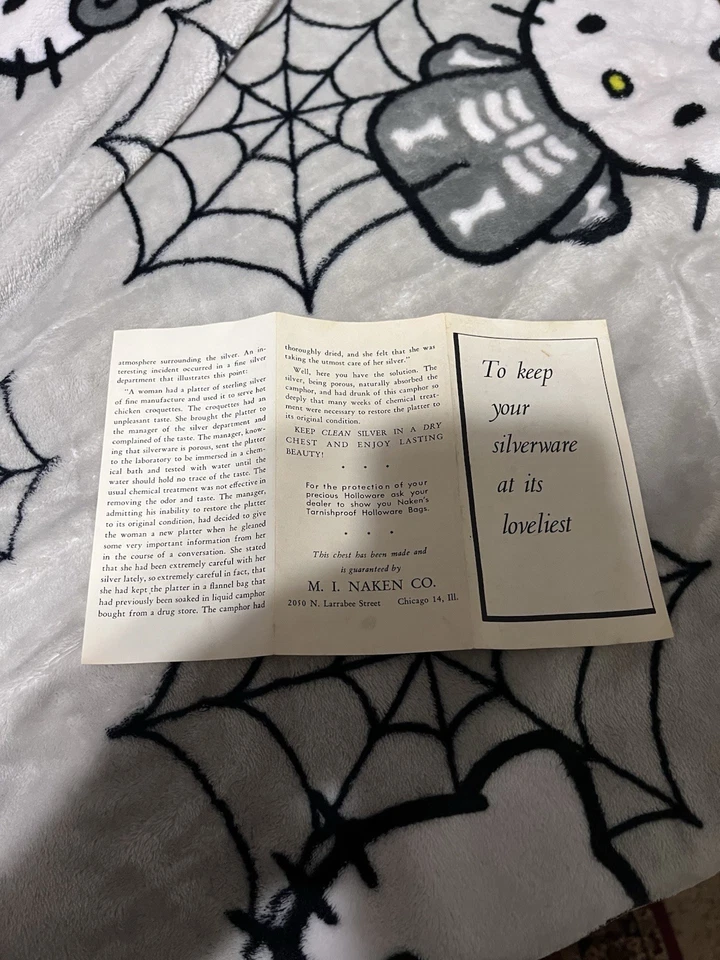 1940 Vintage Naken’s Tarnish Proof Silverware Chest - Image 3 of 4