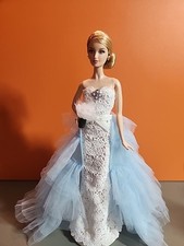 Barbie Doll Oscar De La Renta Gold Collector Bridal Dress Limited Edition