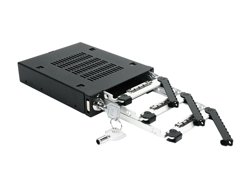 ICY DOCK MB993SK-B Triple Bay 2.5" SAS/SATA HDD & SSD Mobile Rack For 3.5" Front - Image 4 of 4
