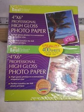 NEW Royal Brites 4" x 6" Professional High Gloss Photo Paper - 400 Sheets SEALED