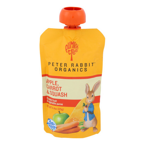 Squashed Rabbit Ptc Carro T Squash & Apple Purée 130ml ( Étui De 10) Par Peter Rabbit | eBay
