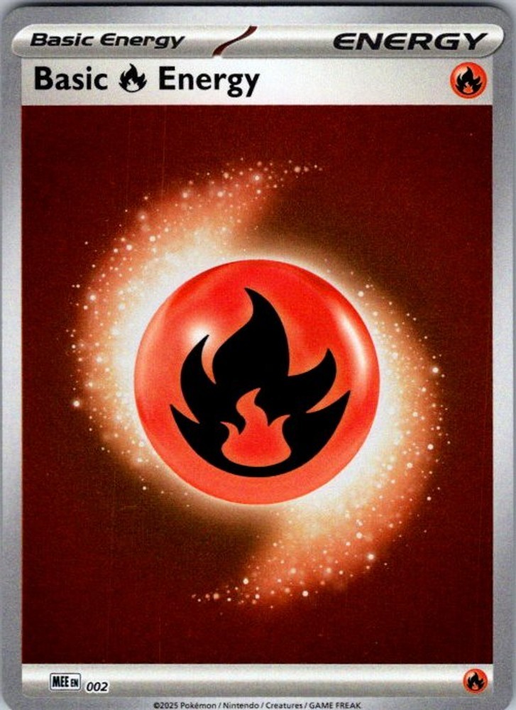 Pokemon MEE: Mega Evolution Energies Basic Fire Energy 2 NM