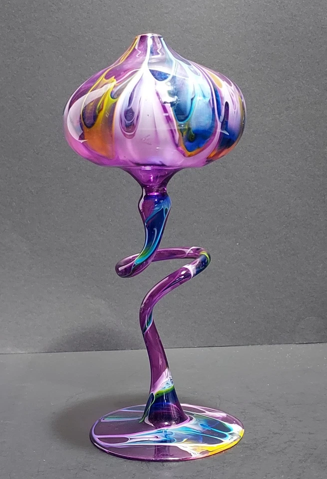 Пламя зарево ручной работы художественное стекло масляная лампа разноцветный  - Изображение 2 из 4