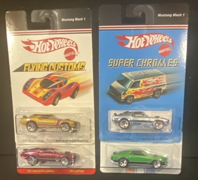 Hot Wheels Mustang Mach 1 Flying Customs Super Chromes Classics mania get all 4
