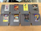Nintendo NES 8 Game Lot Donkey Kong Jr, Blades Of Steel, Muppet Adventure ….