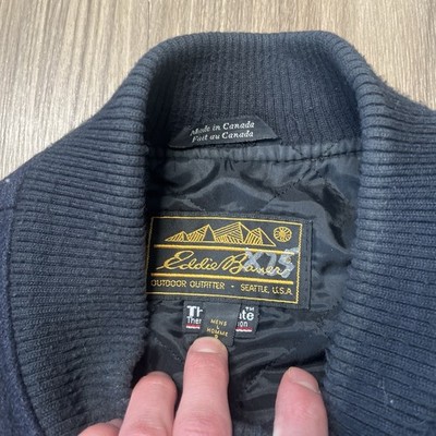 Vintage 80s Eddie Bauer Sports Shop Fly Fishing Varsity Jacket