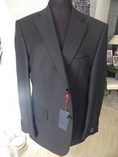 Herren Anzug von Exceed Mod.Charles Clooney in schwarz feiner Nadelstreifen G.25