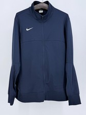 Nike Dri-FIT Woven Softshell Jacket Mens XXL Blue Medium Weight Full Zip Stretch
