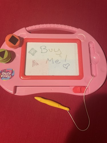 ALOTJOY  Kids Magnetic Drawing Board - Pink