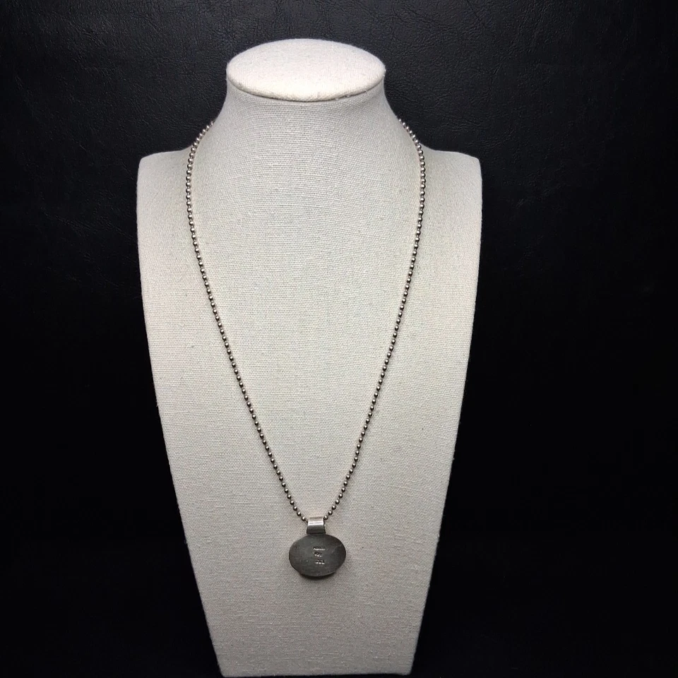 PLATA ESTERLINA 925 Bola Cadena Collar MadrePerla Colgante MÉXICO. 16.265 Foto 4 de 4