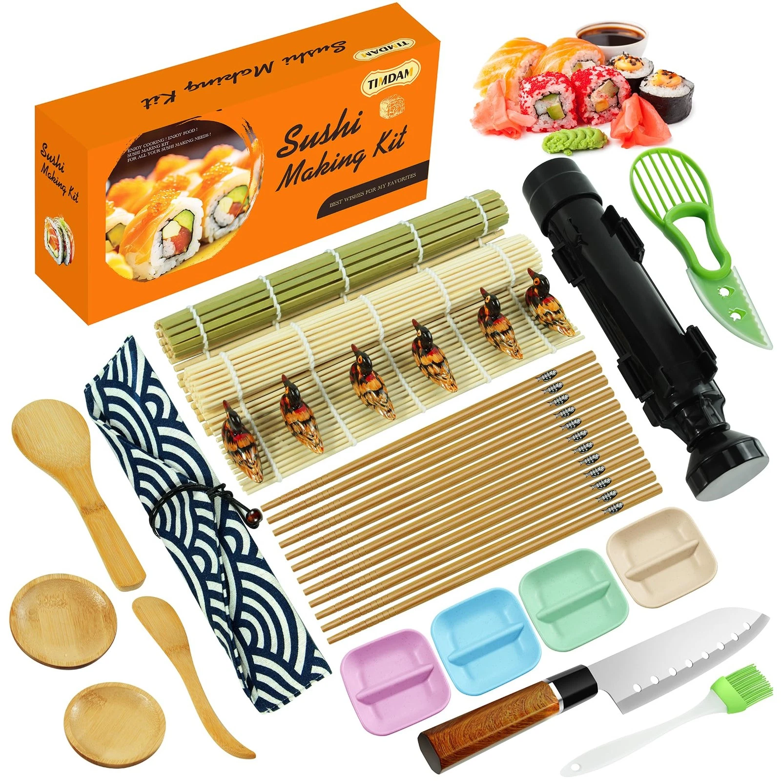 Sushi Making Kit, 27 Pcs Sushi Maker Kit for Beginners, Sushi Roller Kit, Sus...
Opens in a new wind