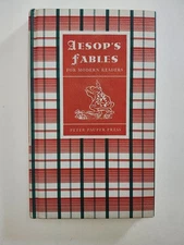 1957 Aesops Fables For Modern Readers Vintage Hardcover Peter Pauper Press Red