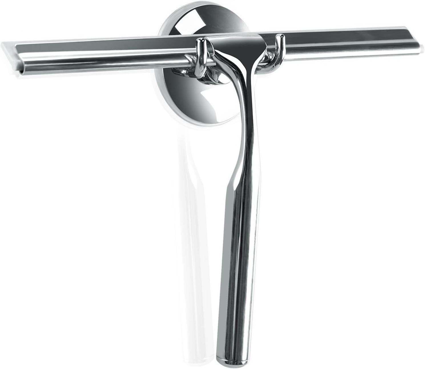 Shower Window Squeegee, Stainless Steel Squeegee Shower Wiper Scraper Cleaner wi