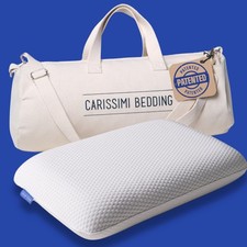 Carissimi Bedding Ergonomic Cervical Memory Foam Neck Pillow With Bag