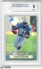 Reuben Droughns RC BGS 9: 2000 Bowman Reserve Rookie Card /999. rookie card picture
