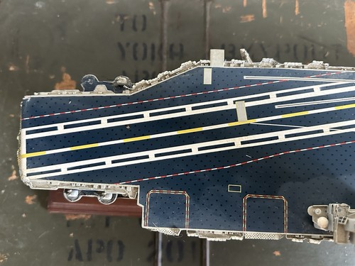 USS Forrestal CV-59 Aircraft Carrier Model Navy Scale 1/700 Desk Wooden Model - Picture 21 of 24